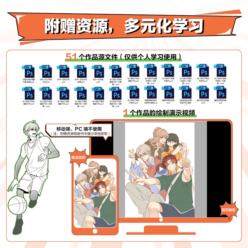 Animation Character Design Class, Character Creation Design, Comic Character Drawing, Introductory Basic Self-study Comics