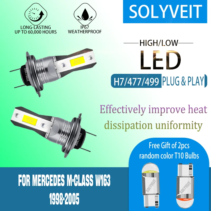 

Improved Night Driving Visibility 60,000-Hour Durability LEDs For Mercedes M-Class W163 1998 1999 2000 2001 2002 2003 2004 2005