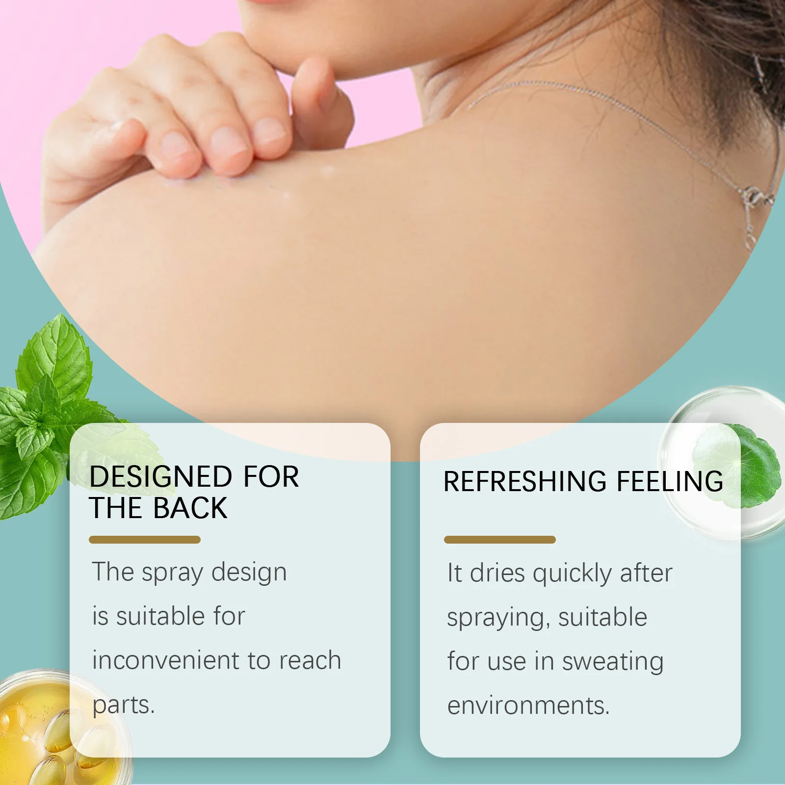 Back Acne Treatment Spray Anti Marks Spot Moisturizing Repairing Soothe Oil Control Shoulder Breast Body Pimples Remover Spray - view 4
