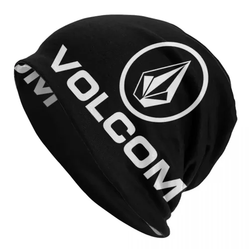 Volcom 로고 남성 여성 성인 비니 모자, 니트 보넷 모자, 따뜻한 패션, 가을 겨울 야외 해골 모자 