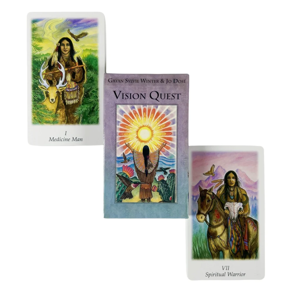 Vision Quest Tarot Cards A 78 English Visions Divination Edition Board Game Cards