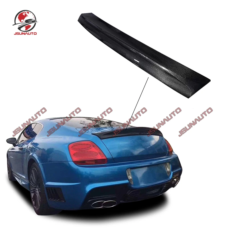 Rear Spoiler For 04-12 Bentley Continental GT WD Style Trunk Wing Fiberglass Unpainted Rear Spoiler For Bentley Kit