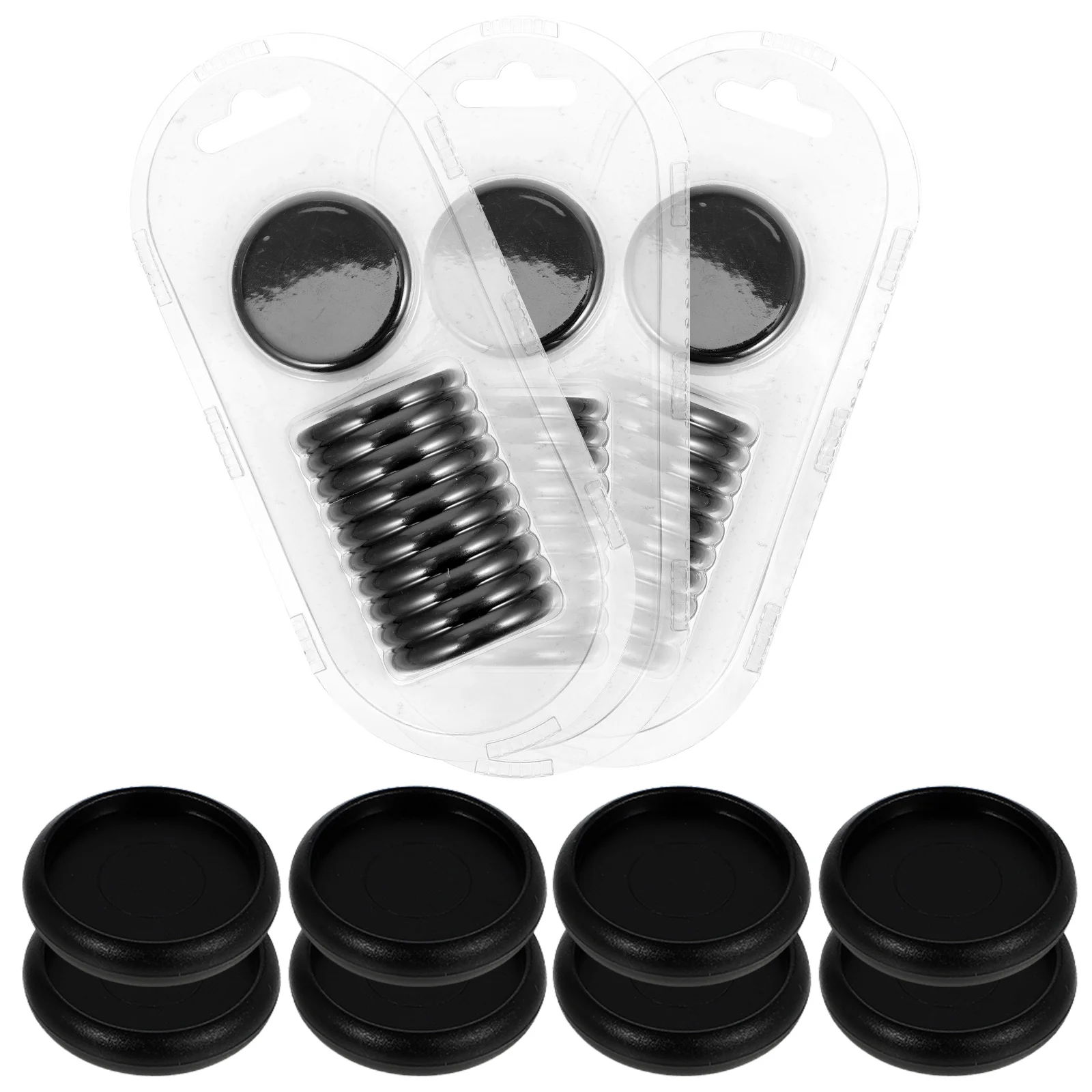 44Pcs Round Binding Buckles Premium ABS Material Smooth Surface Loose Leaf Binder Rings for Memo Filing Home Office