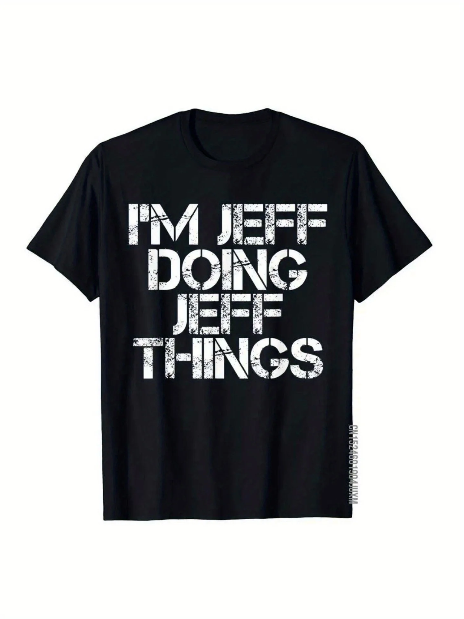 

Jeff'S ous 'I'm Doing Jeff Things' Cotton T-Shirt - Perfect Christmas Gift for Men, Breathable & Machine Washable