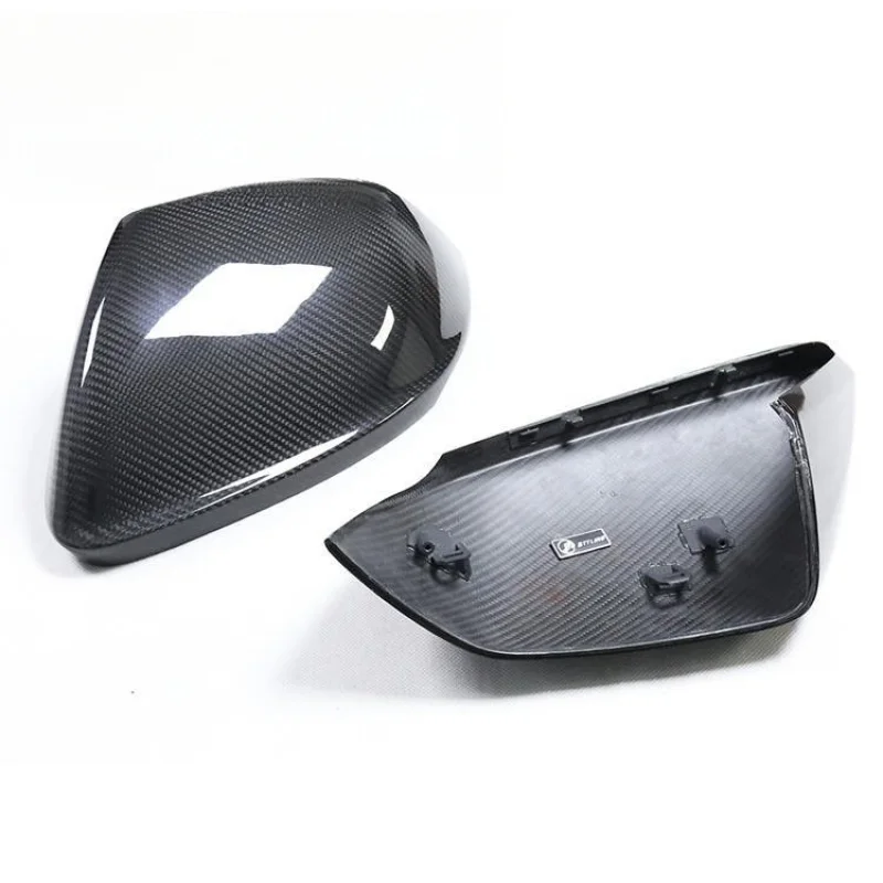 Suitable for Audi AUDIQ8/RSQ8 Dry Carbon Fiber Replacement Rearview Cover Rear Mirror Housing