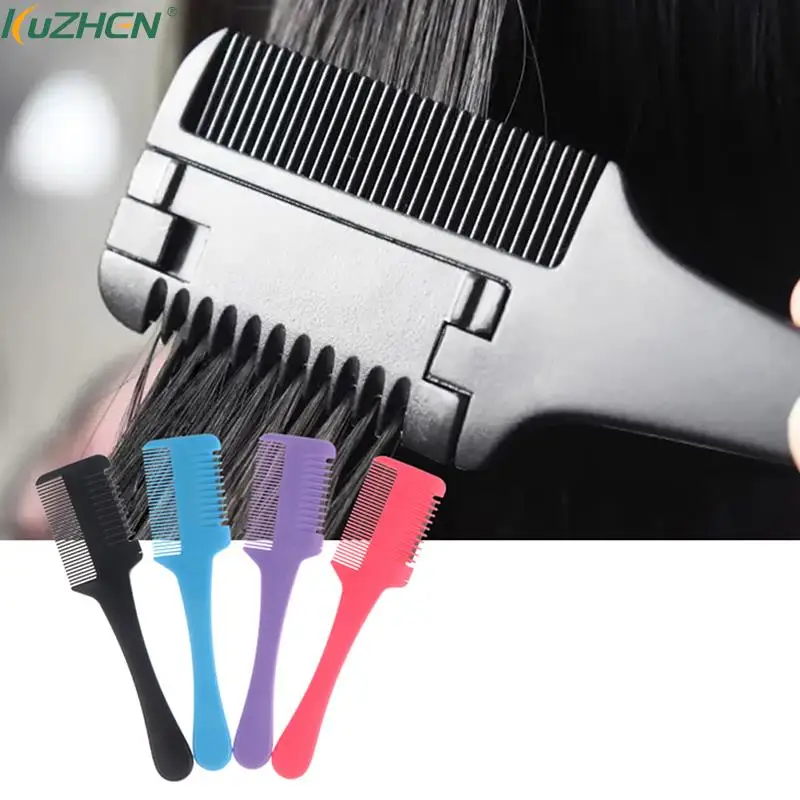 

1Pcs Hair Cutting Combs Razor Comb With Blade Comb Hair Razor Cutting Thinning Styling Tool Hair Brush Barber Accessories