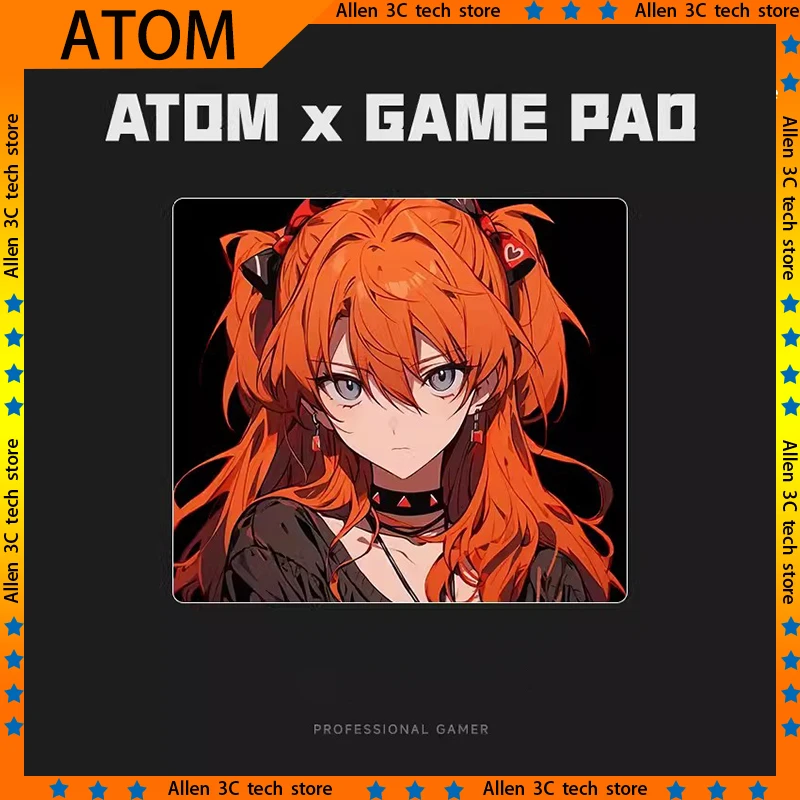 ATOM Crystal Snow Sand Mist Upgraded Resin Mousepad Professional Gamer Mouse Pad Anime 350x300 450x400 Esports Laptop Desk Mat