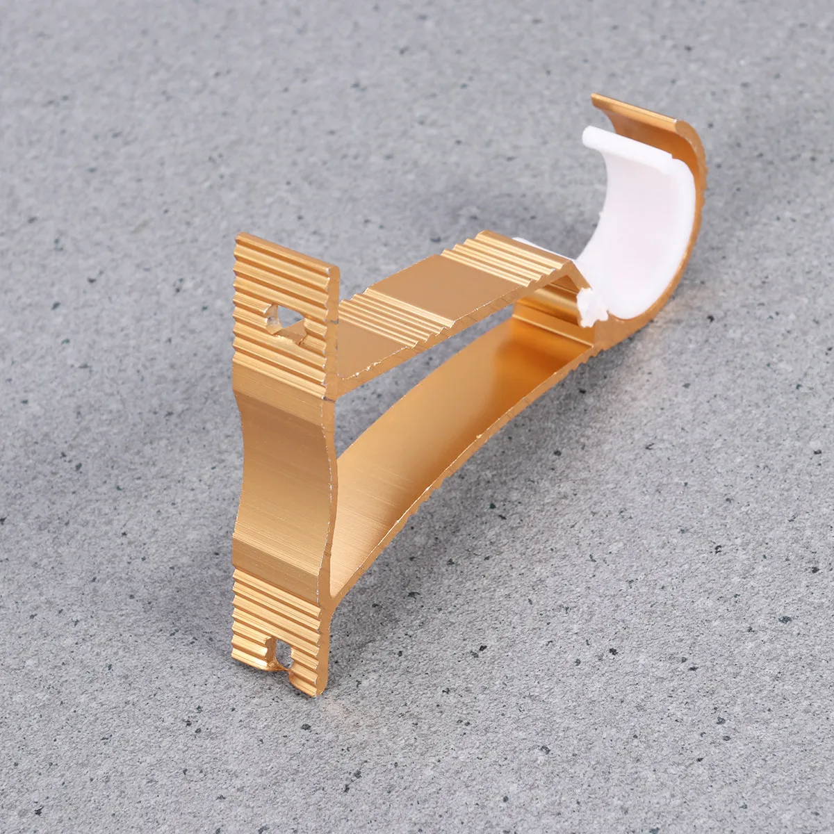 Roman Curtain Pole Brackets, Aluminum Alloy, Heavy-Duty for 25–30 mm Rods, Modern Home Decor