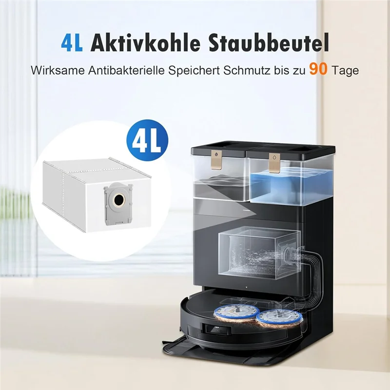 Stabile Staubsaugerbeutel für Ecovacs Deebot X8 PRO Omni / X8 OMNI / T50 PRO Omni / T50 MAX PRO Omni / T50 Omni Staubsaugerzubehör