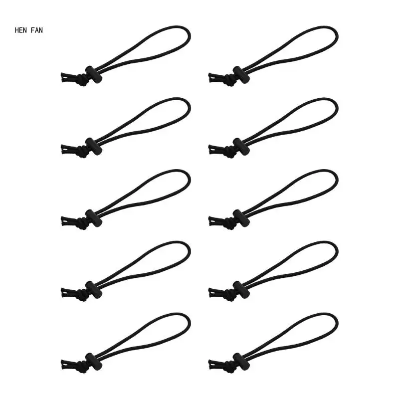 

10Pcs Bungee Cord Elastic Cord Strap Bungee Tie Buckle Fastener Rope Hook Strap M89D