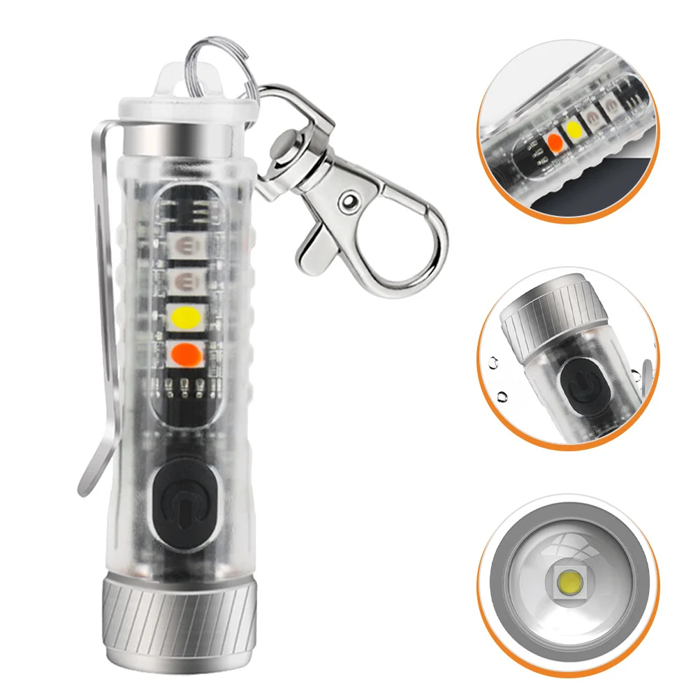 

LED Key Ring Light Torch Compact Mini Flashlight 11 Modes Waterproof for Camping Hiking Survival Gear Portable Light