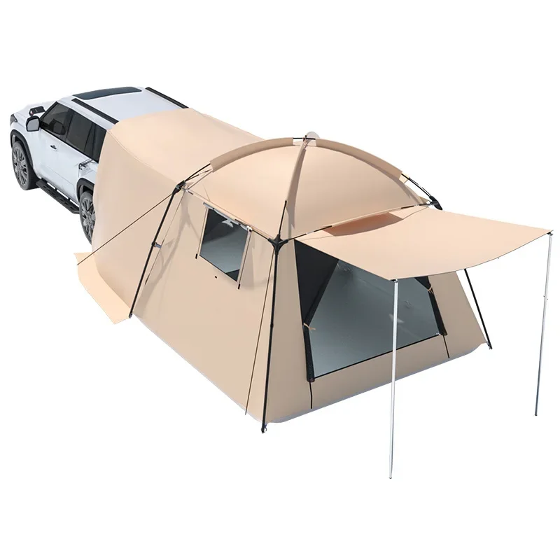 Outdoor camping tent mesh awning will carry chimney mouth pergola rear tent large tent canopy