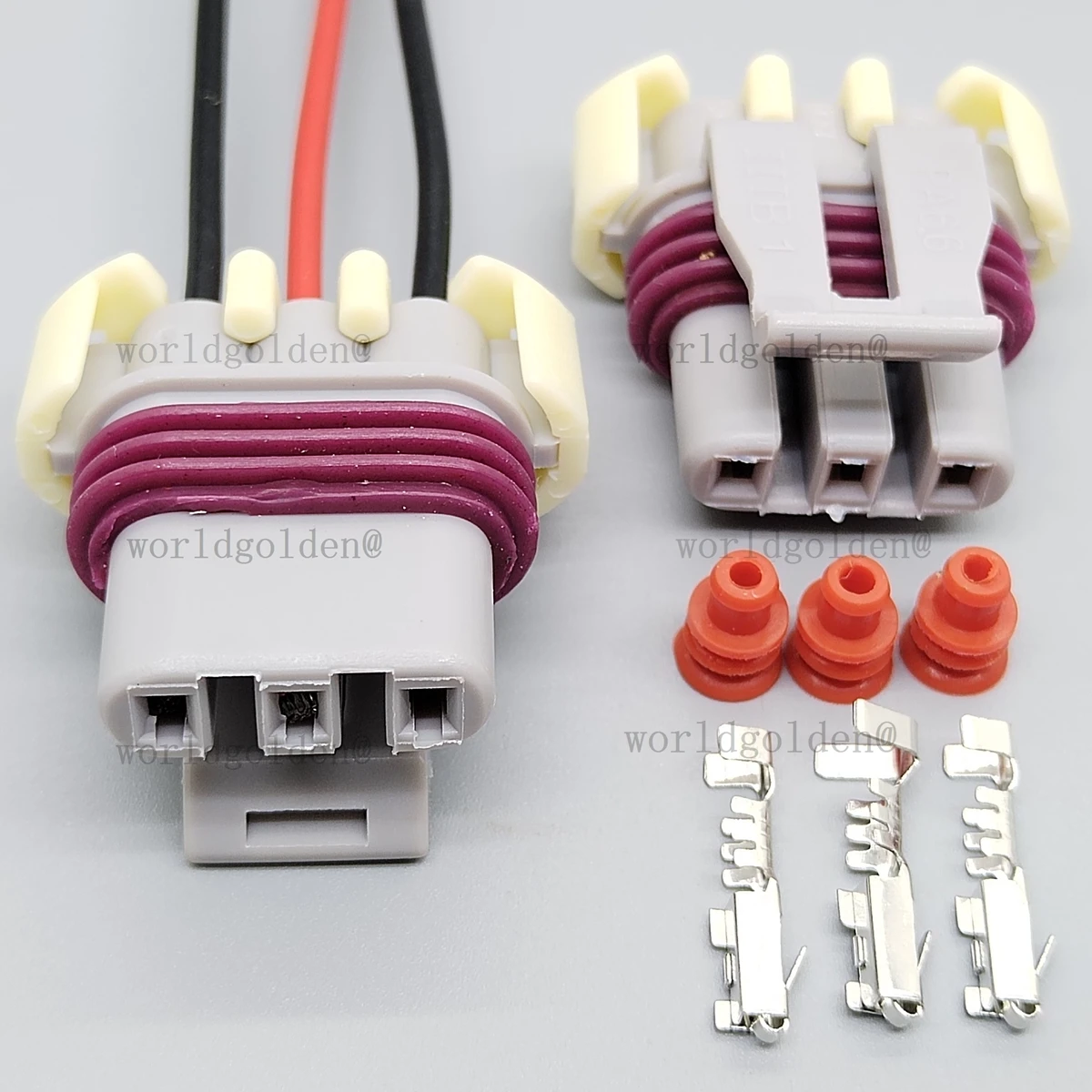 121209946 3Pin Waterproof Plug Set for Universal Vehicles Assemble Engine Outer Wiring Harness