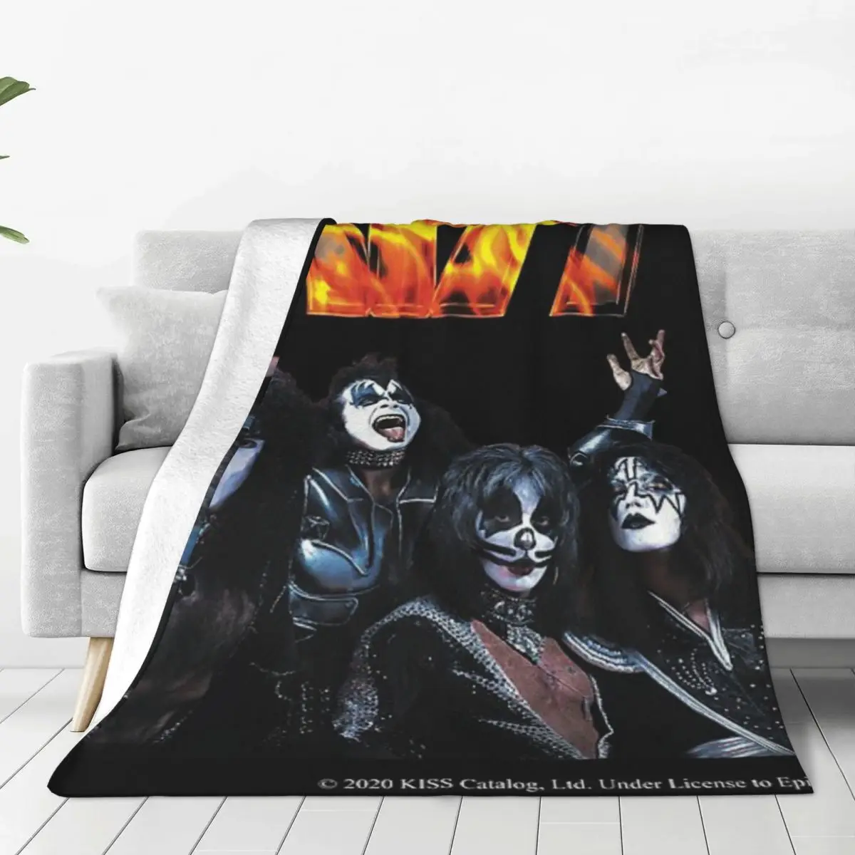 

KISS Band blankets Warm Flange blankets Soft and comfortable blanket picnic blanket birthday gift