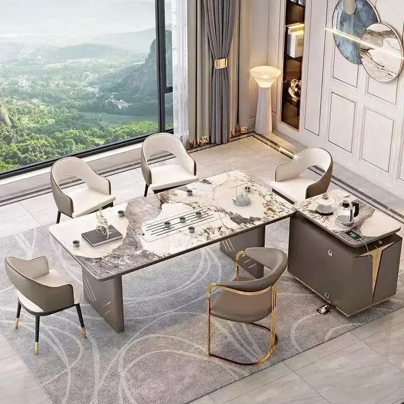 A Modern Simple Restaurant Furniture Industrial Luxury Style Loft Iron Wooden Dining Table For Fast Food Cafe Coffee Shop