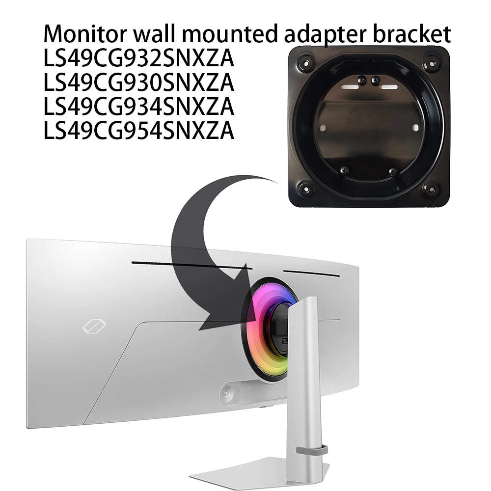 Adaptateur mural pour affichage OEM, support rapide, LS49CG930SNXZA LS49LSCG932SNXZA LS49CG934SNXZA LS49CG954SNXZA LS49CG950SUXEN LS49CG950SUXDU