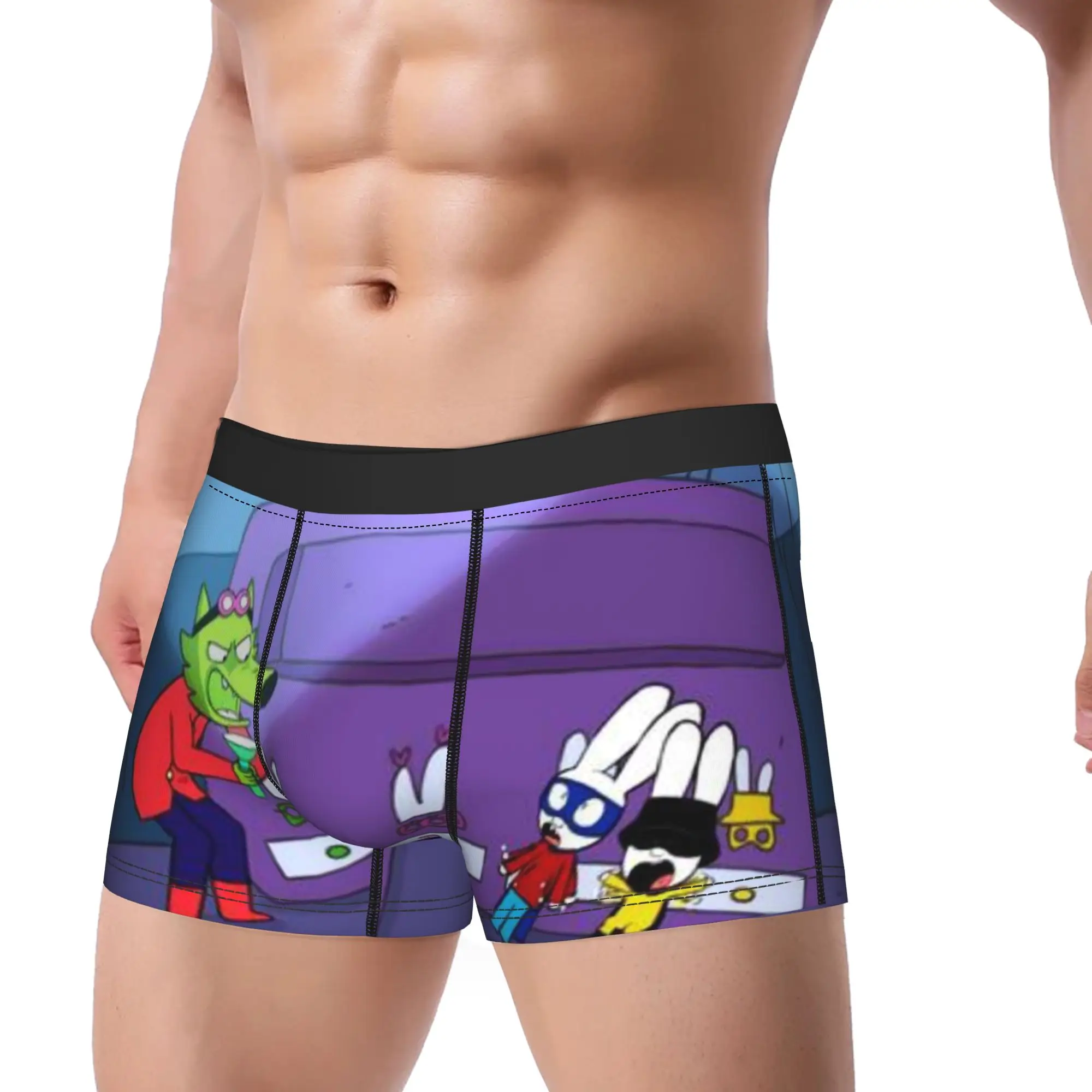 Simon Super Rabbit Men's Boxers Shorts Ultra Soft Underwear  Shorts Boxer Briefs