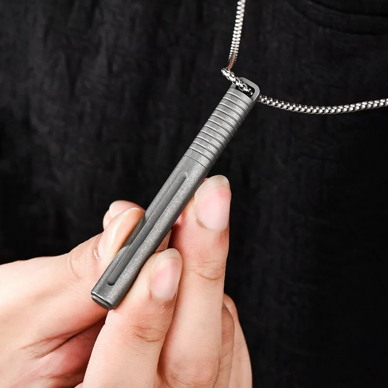 Mini Titanium Alloy Pen Pocket Business Signature Writing Pen Gift Outdoor Survival EDC Tool Tactical Pen Window Breaker