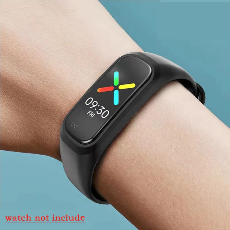 OPPO 팔찌 패션 EVA 버전용 실리콘 시계 스트랩, Oppo 스마트 팔찌 스포츠용 다채로운 교체 시계 밴드