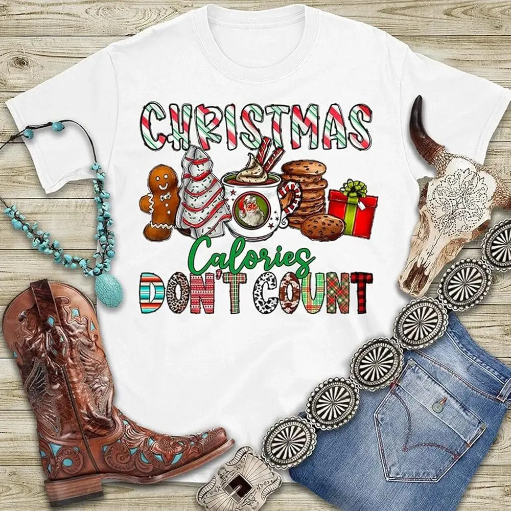 Christmas Calories Don't Count T-Shirt, Christmas Cookies Shirt, Christmas Party Shirt, Christmas Baking Shirt