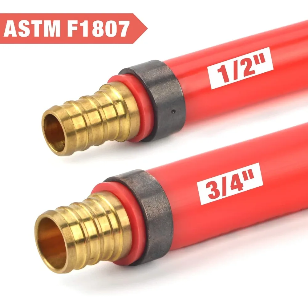 Alat Crimping Pipa Pex Kepala Sudut Kombo untuk Set Rahang Crimp Tembaga 1/2 "& 3/4" dengan Pengukur Crimp Go/No-Go