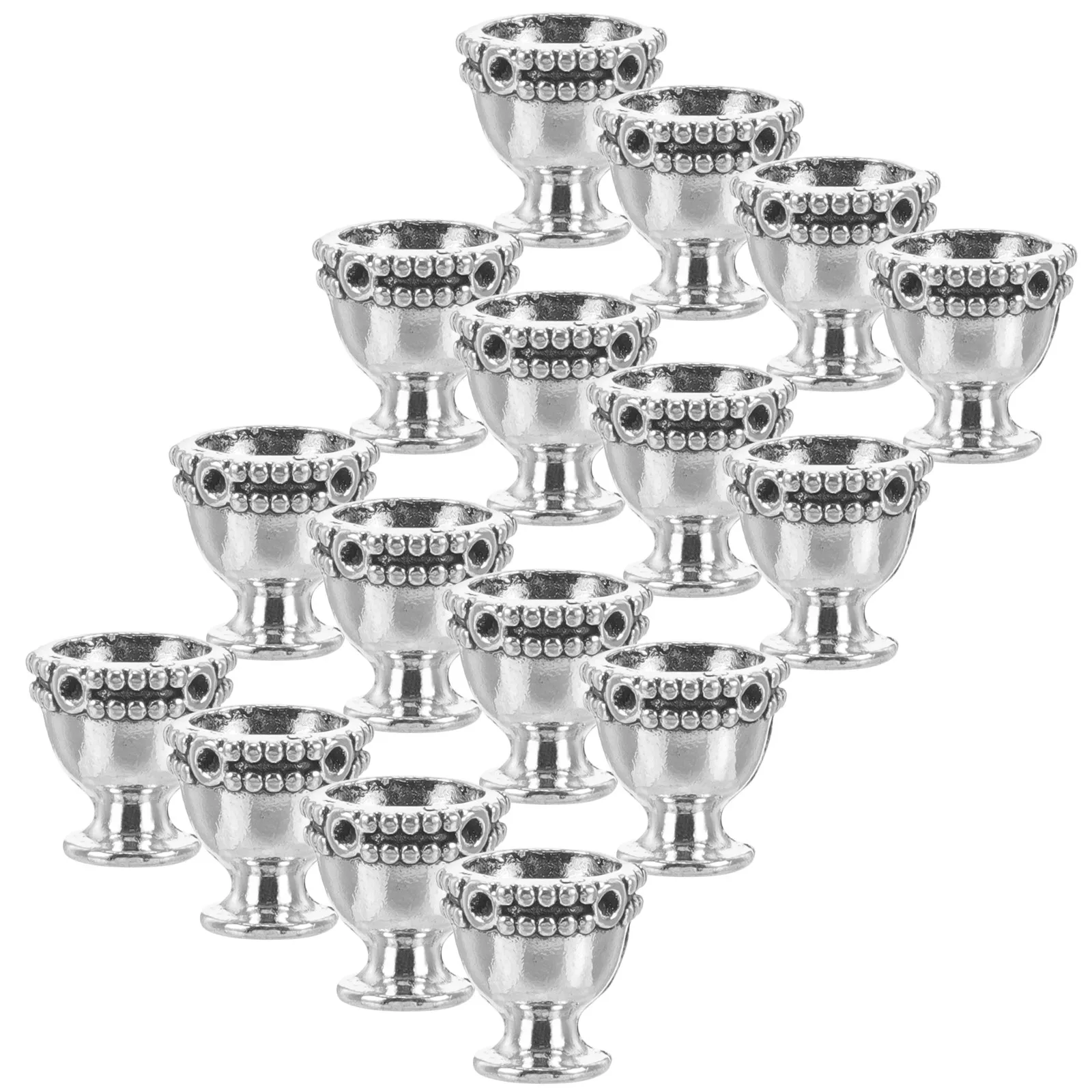 

50 Pcs Tea Cup Charms Party Decoration Pendant Jewelry Making Mini for Aesthetic