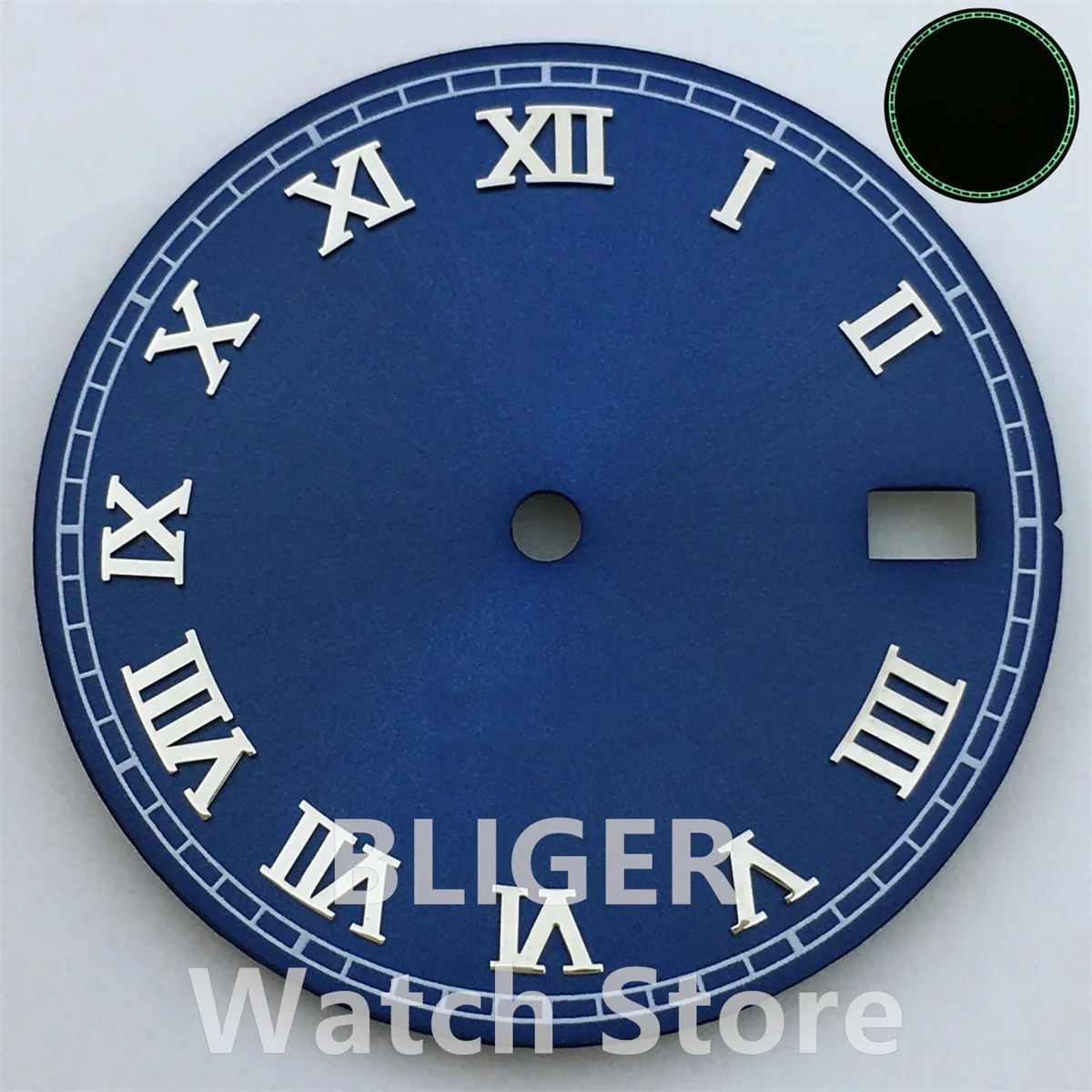 BLIGER 29mm tarcza zegarka Sunburst czarna niebieska różowa tarcza kawowa biała powłoka rzym indeks pasuje do mechanizmu NH35 NH36