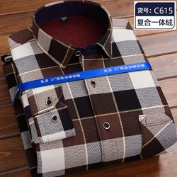 Camisa a cuadros de manga larga para hombre, ropa informal cómoda de lana gruesa y cálida, de alta calidad, nueva tendencia de moda, otoño e invierno, 2023