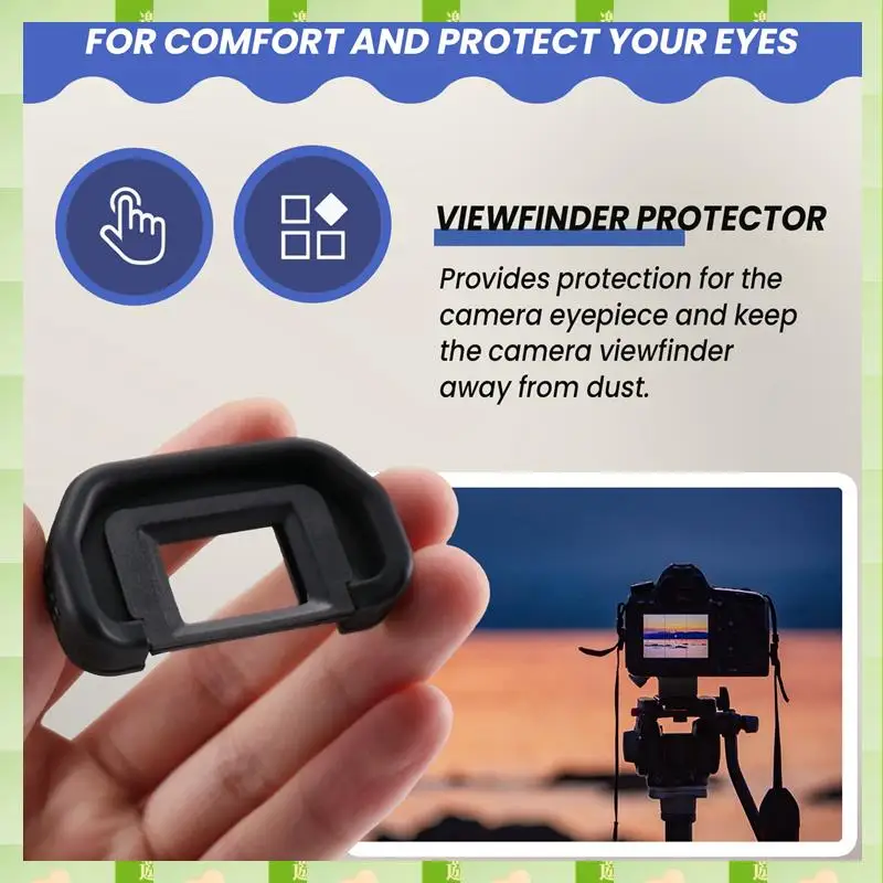 2025 Kamera Okular Augenmuschel 18 mm Eb Ersatz Sucher Schutz für Canon Eos 80D 70D 60D 77D 50D 5D 5D Mark Ii 6D 6D Mark