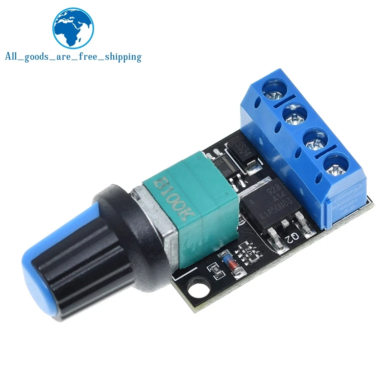 1/3PCS 5V 12V 10A Voltage Regulator PWM DC Motor Speed Controller Governor Stepless Speed Regulator LED Dimmer Power Controller image 4