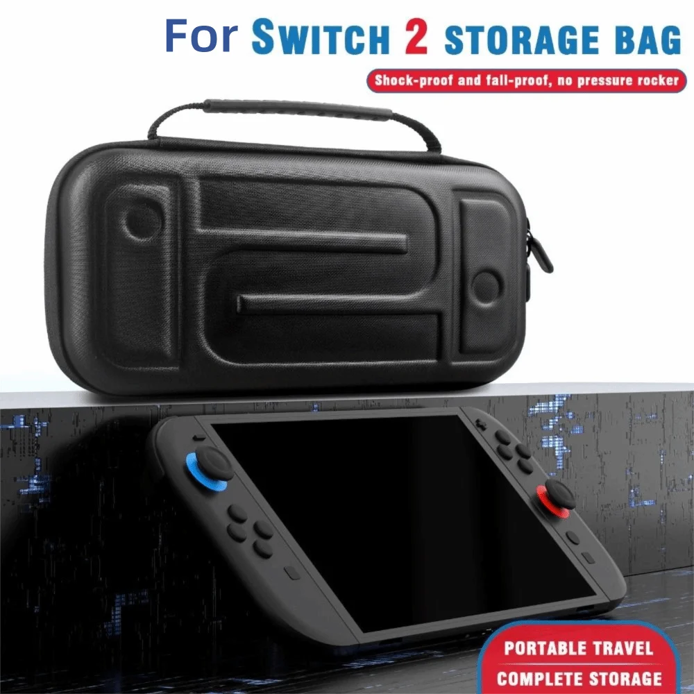 

Large Capacity Carrying Case with Card Slots EVA Protective Cover Hard Portable Travel Storage Bag for Nintendo Switch 2
