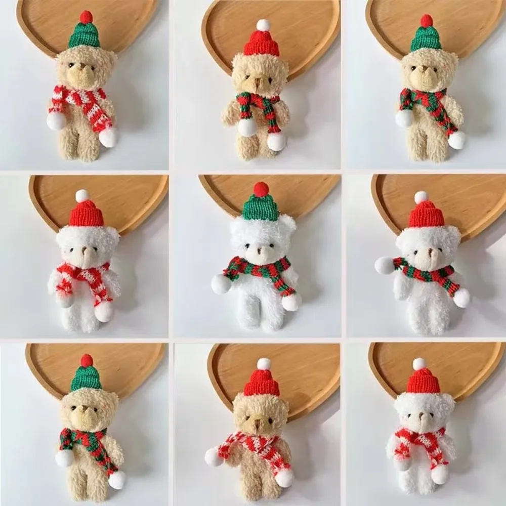 Cute Cartoon Creative Sheep Keychain Toy White Sheep Christmas Pendant 18cm Bear Couple Bag Charms