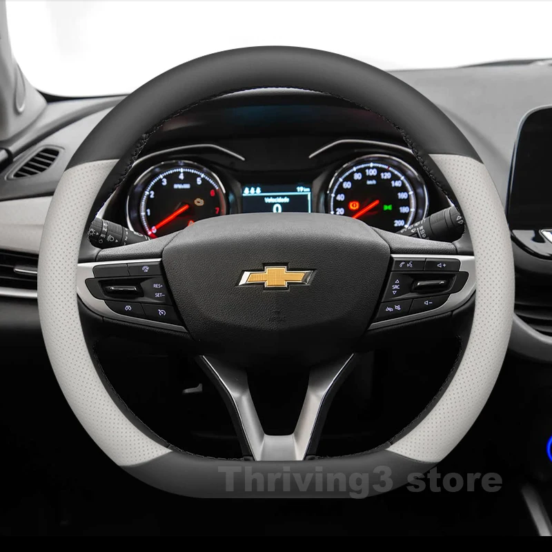 

Leather Car Steering Wheel Cover For Chevrolet ONIX Plus Premier RS 2013-2019 Auto Steering Wheel Chevrolet ONIX Accessories