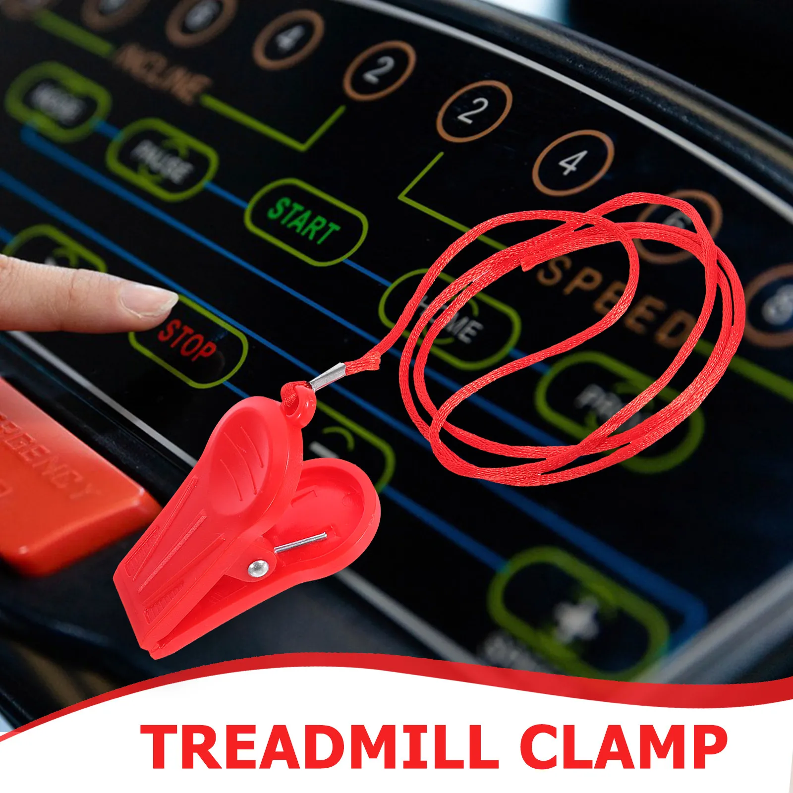 5Pcs Treadmill Emergency Stop Key Replacement Clip Lightweight Sturdy Plastic Metal Safety Key for All Major Treadmill Models