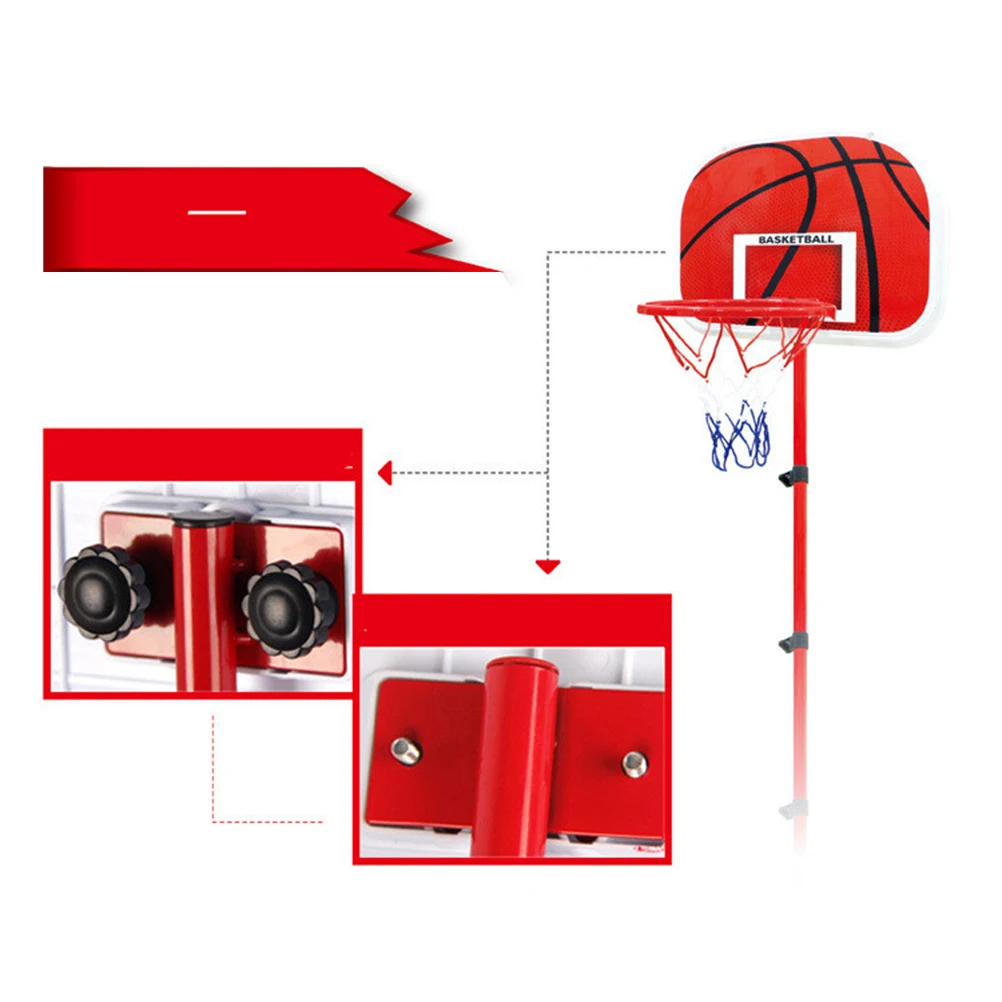 مجموعة ألعاب حامل كرة السلة للأطفال للأطفال، حامل قابل للتعديل، طوق الارتفاع #6