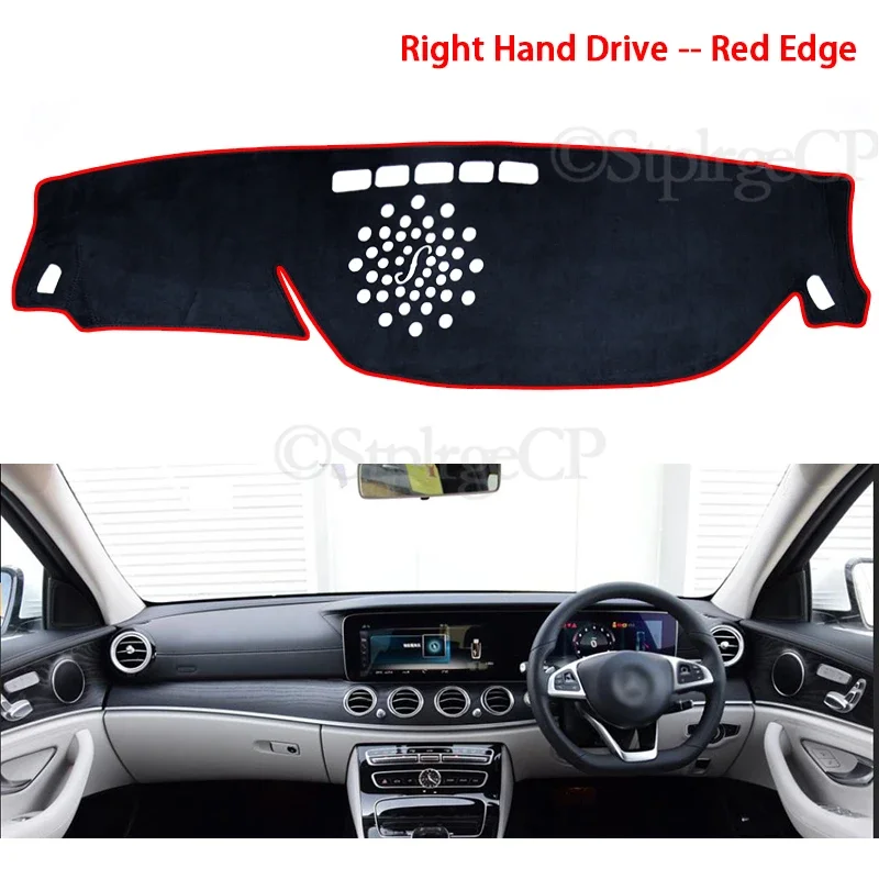 Sunshade Dashmat Accessories E-Klasse E200 E250 E300 E220d AMG for Mercedes Benz E-Class W213 Anti-Slip Mat Dashboard Cover Pad
