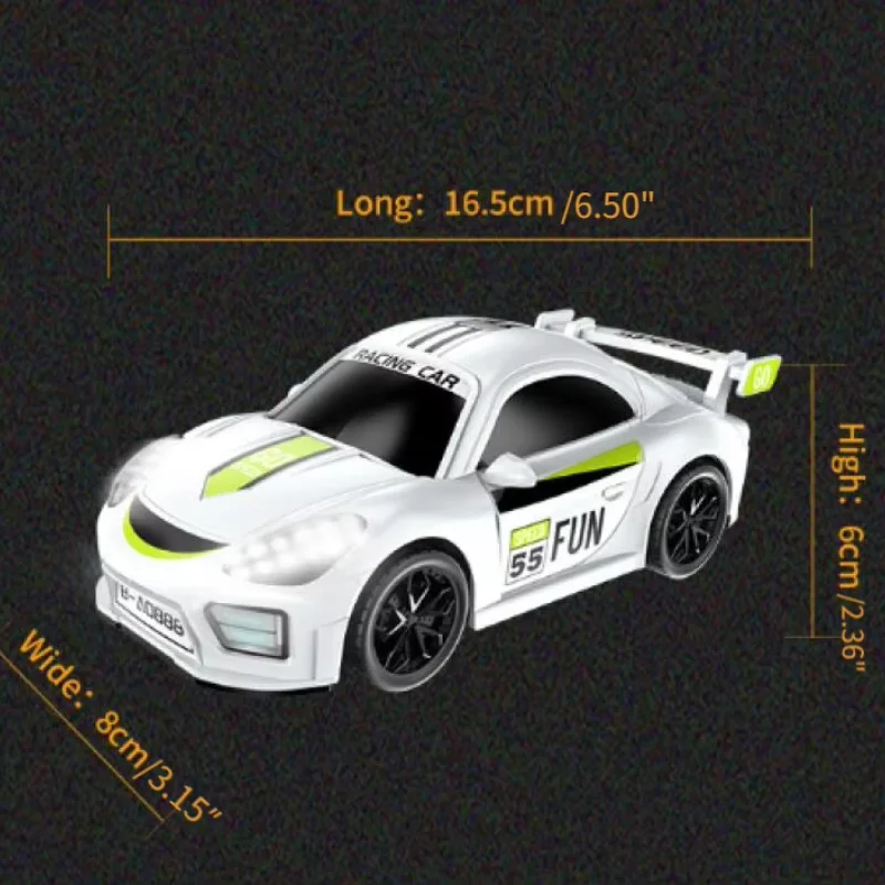 RC High Speed Drift Car With Lights Remote Control Crash Racing Vehicle Model Kids Two-player Game Toys Boys Birthday Gifts