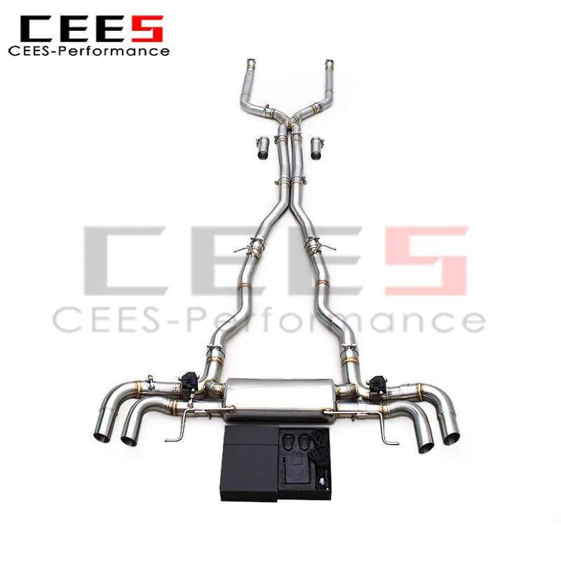 

CEES Catback выхлопные трубы Escape для BMW 750/750i 4.4T 2016-2019 гоночный глушитель выхлопной трубы из нержавеющей стали с системой клапанов