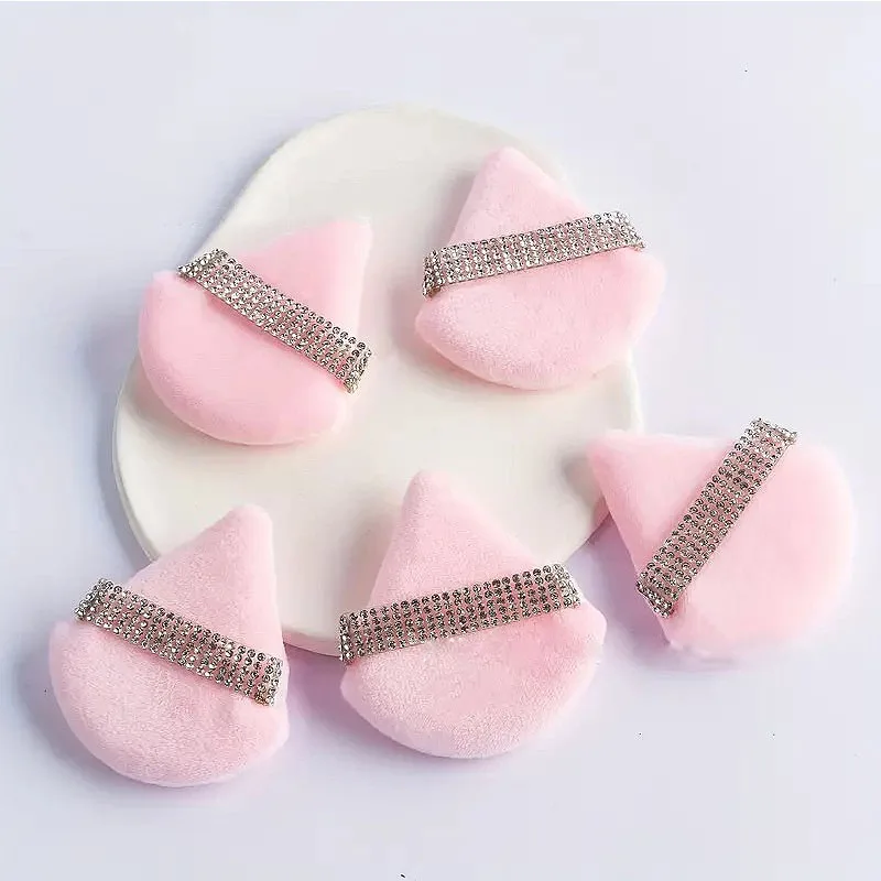 새로운 1/2/3pcs 삼각형 스폰지 메이크업 퍼프 페이스 소프트 패드 삼각형 파우더 화장품 액세서리 도구 HZFP07