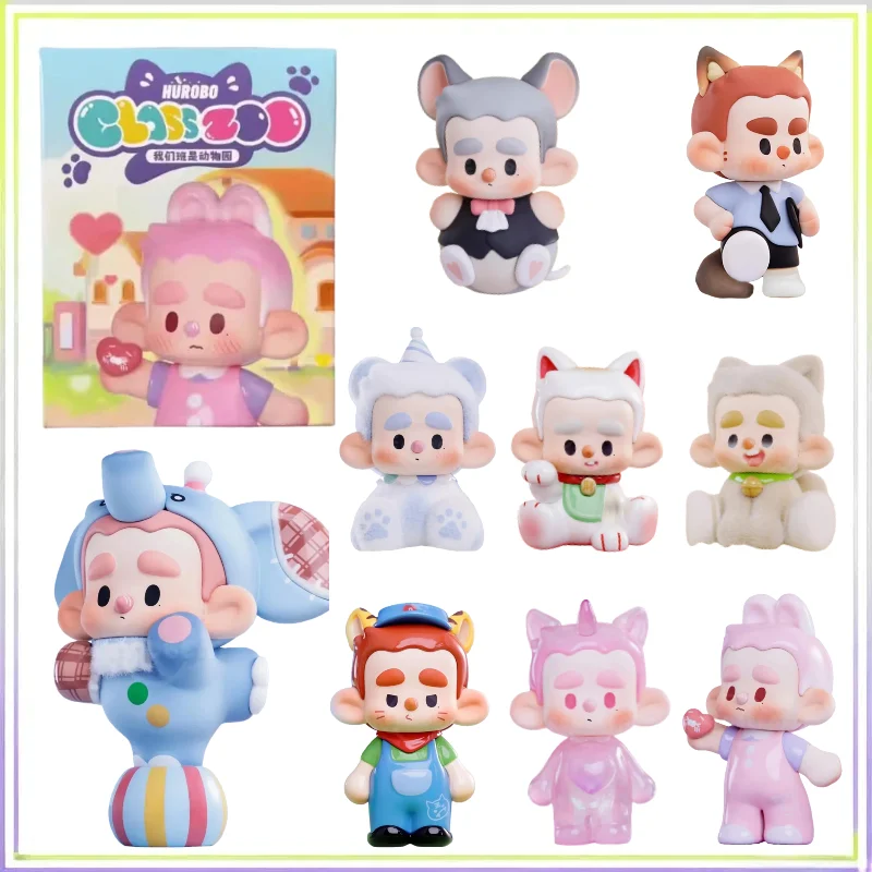 

Подлинная серия Hurobo «Наше класс — зоопарк», слепая коробка, модные фигурки, игрушки, изысканные украшения, коллекционные куклы, подарки-сюрпризы