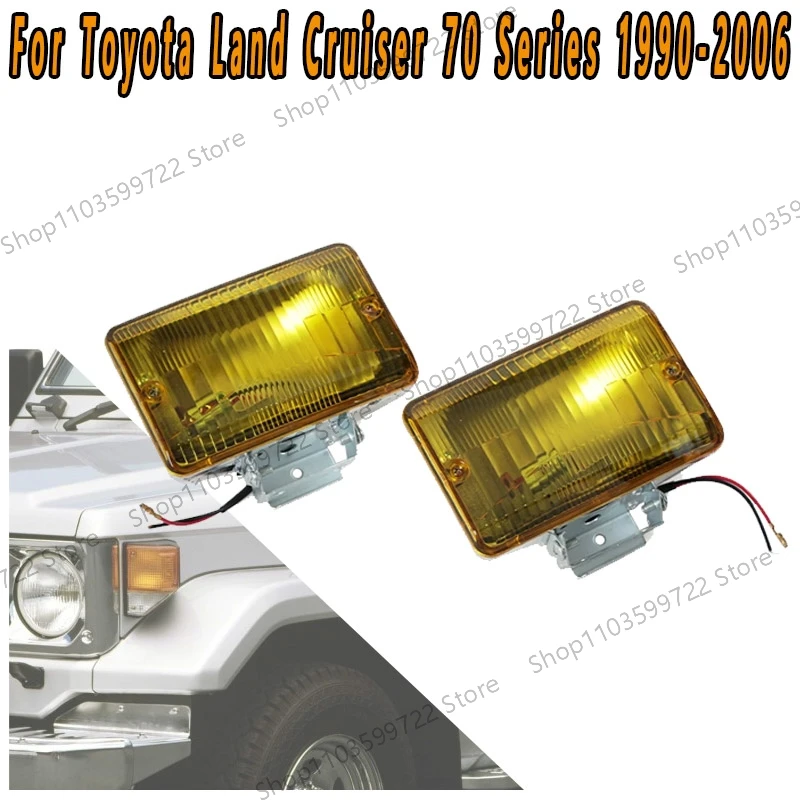 For Toyota Land Cruiser 70 Series PZJ HZJ FJ70 FJ75 FJ73 1990 1991 2006 Front Bumper Lights Fog Lights Daytime Running Lights