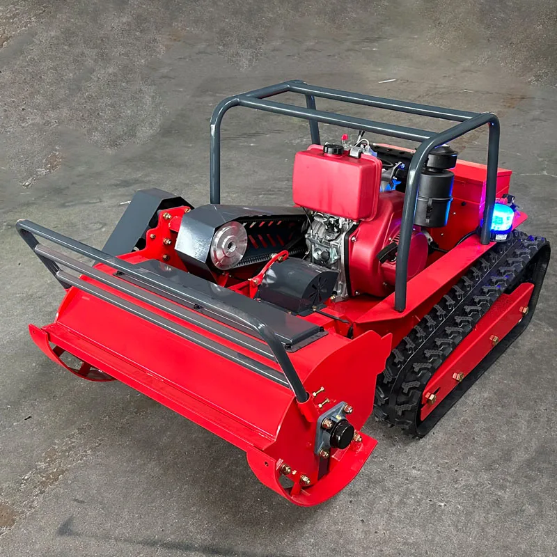 تخصيص رخيصة دائم سهلة التشغيل محرك RC جزازة العشب ذاتية الدفع التحكم عن بعد المنحدر آلة قطع العشب