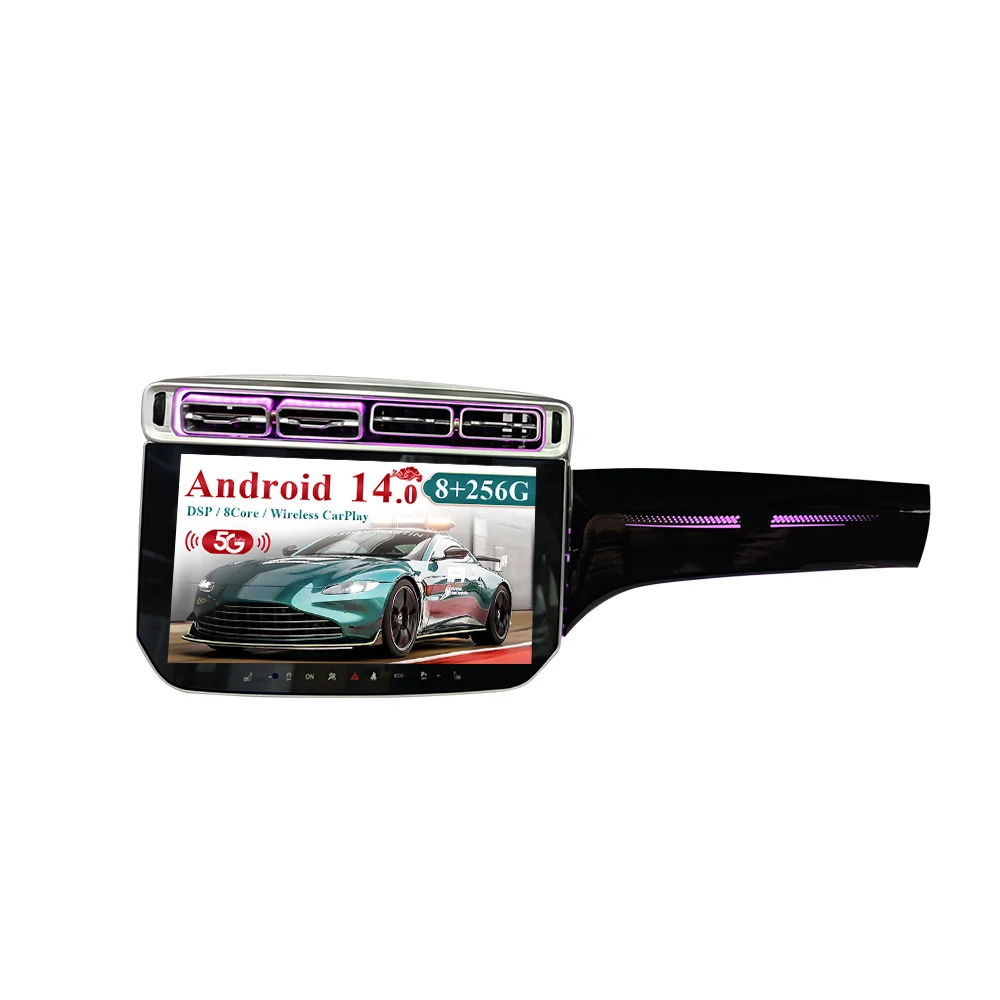 13.3 inch Android 14.0 auto carplay For Mercedes-Benz ML 2013 - 2015 Car Multimedia Player GPS navigation touch screen Head Unit