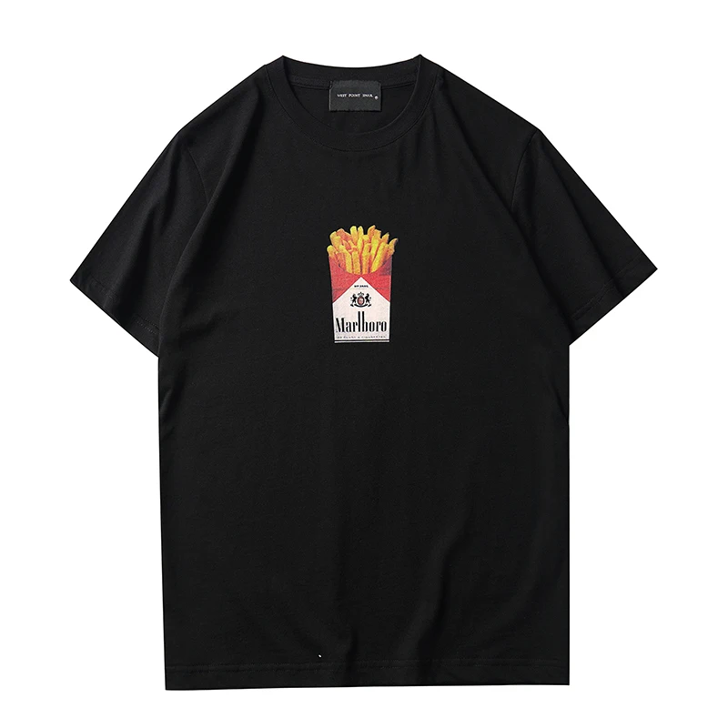 

Мужская футболка Kornit с принтом «Картофель фри» для пар, модная, дышащая, летняя, с коротким рукавом