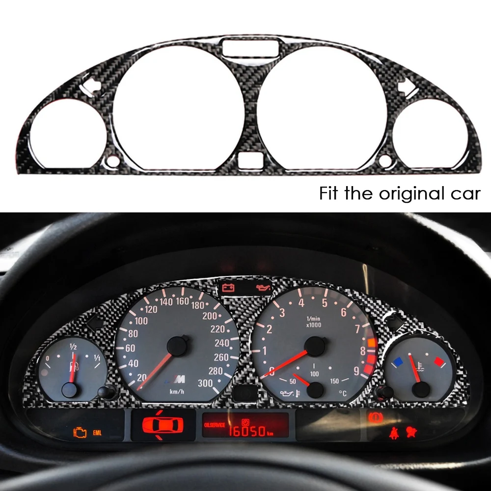 Voor Bmw 3 E46 M3 1998-2005 Koolstofvezel Intern Instrumentenpaneel Decoratief Frame Dashboard Cover Stickers