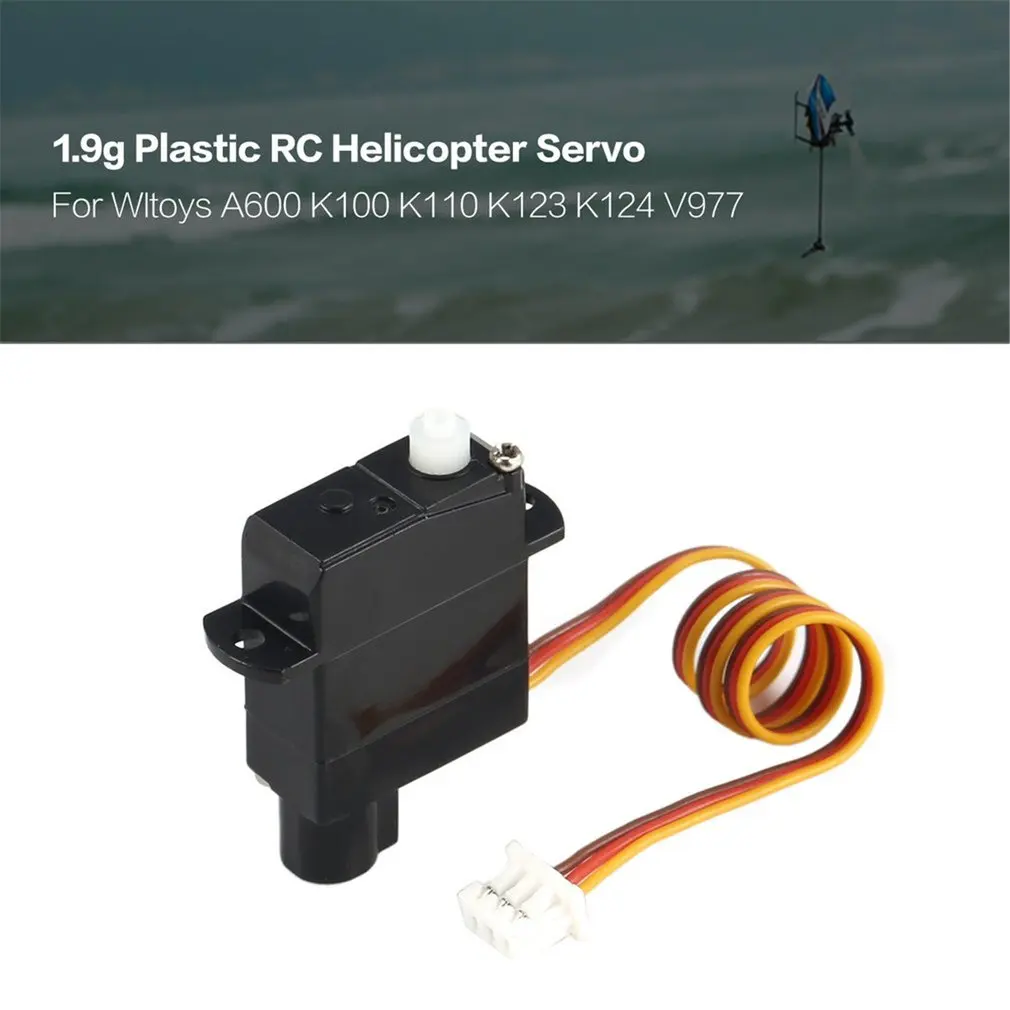 

1.9g Plastic Servo for Wltoys XK A600 K100 K110 K123 K124 V977 V966 RC Helicopter Airplane Drone Model Toys Hobby Parts Accs