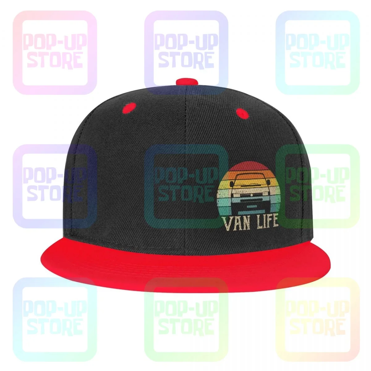 Vanlife Snapback Cap Colorful Baseball Caps Funny Harajuku Streetwear