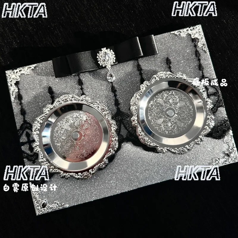 

Готовый продукт: Кружевная сумка-тоут в готическом стиле 2D с бантом, милый аксессуар для сумок и рюкзаков для женщин