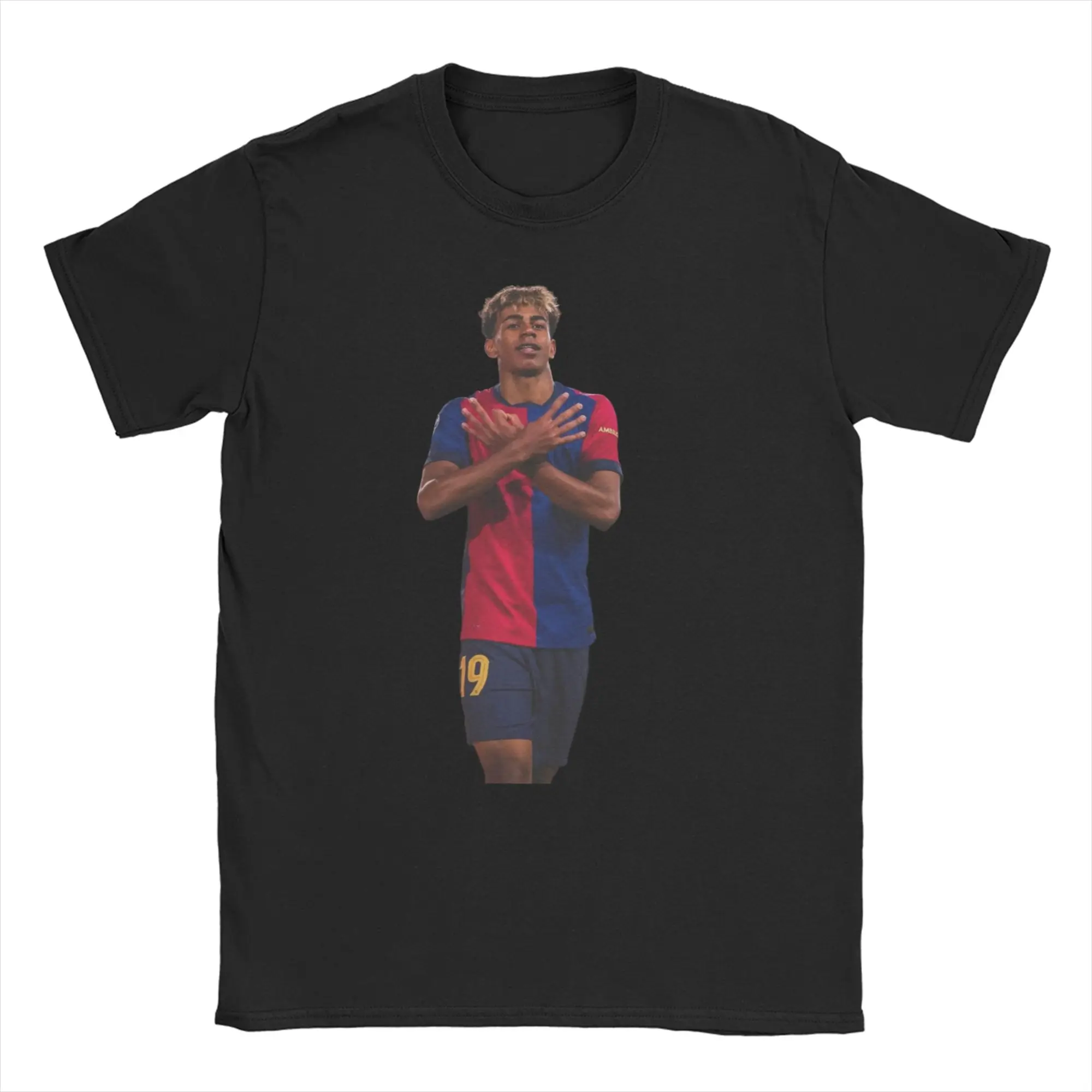 Camisetas Lamine Y-Yamal para Homens e Mulheres, Camiseta Engraçada de Futebol, Manga Curta, Gola Redonda, Algodão, Tamanhos Grandes
