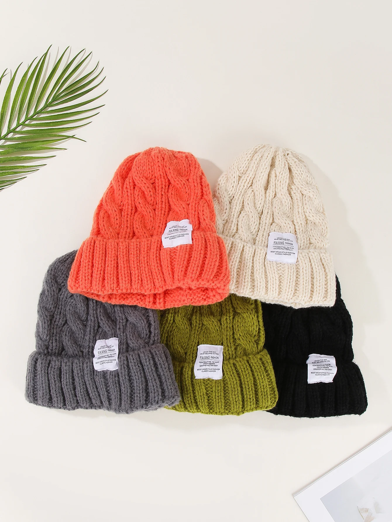 

Everything trends personality fashion simple letter knitted hat suitable for going out and daily wear hats